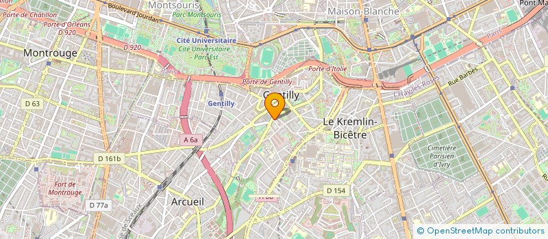 localisation de l'entreprise GENTIDIS à GENTILLY