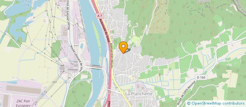 localisation de l'entreprise GENTIL 22  BOLLENE