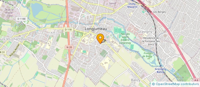localisation de l'entreprise GENTIL'HOME à LONGJUMEAU