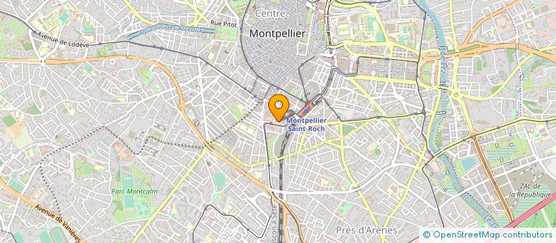 localisation de l'entreprise GENTIL & PARTENAIRES BAT ET CONCEPT à MONTPELLIER