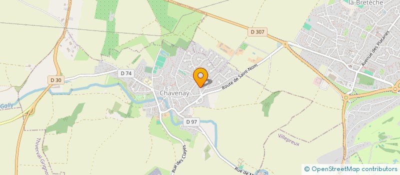 localisation de l'entreprise GENTILHOMME  CHAVENAY