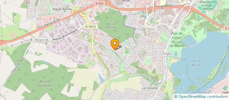 localisation de l'entreprise GENTILHOMME à ANGERS