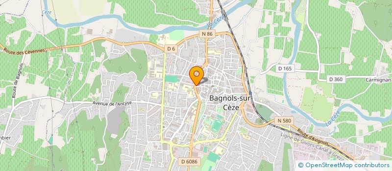 localisation de l'entreprise GENTILIS  BAGNOLS-SUR-CEZE