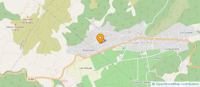 localisation de l'entreprise GENTIR à CUGES-LES-PINS