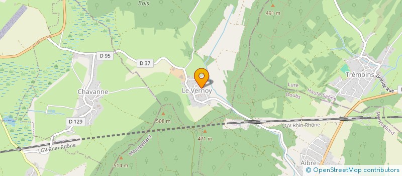 localisation de l'entreprise GENTIT VERONIQUE  LE VERNOY