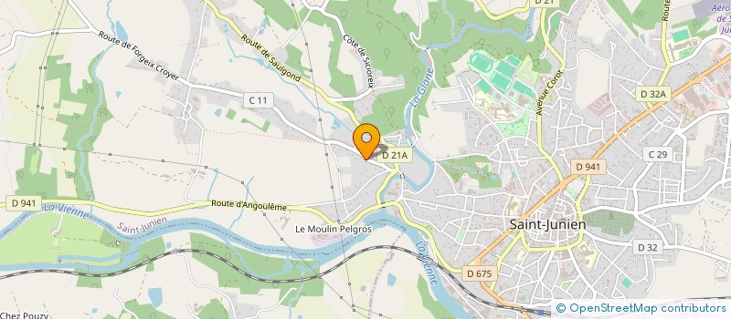 localisation de l'entreprise GENTIX à SAINT-JUNIEN