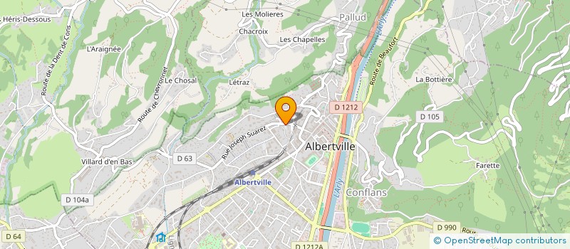 localisation de l'entreprise GENTLE INK TATTOO à ALBERTVILLE