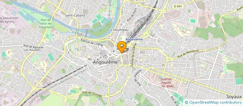 localisation de l'entreprise GENTLEMAN COIFFURE à ANGOULEME