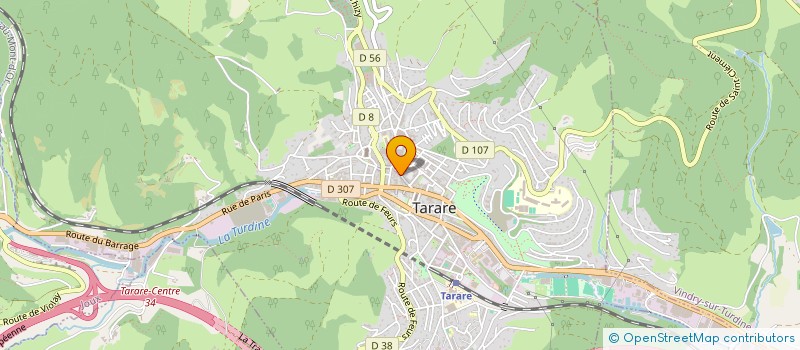 localisation de l'entreprise GENTLEMAN'S BARBERSHOP  TARARE