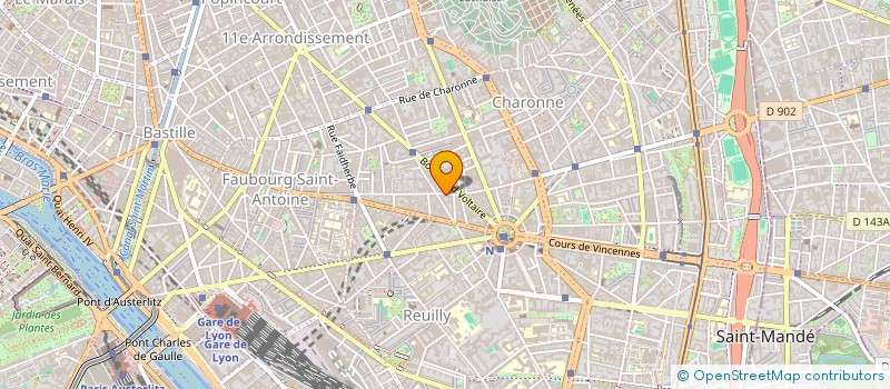 localisation de l'entreprise GENTS COIFFURE  PARIS