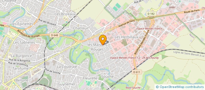 localisation de l'entreprise GENTY-LASSISTE  NIORT