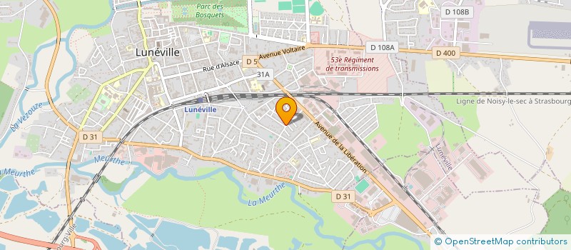 localisation de l'entreprise GENTY-MULLER  LUNEVILLE