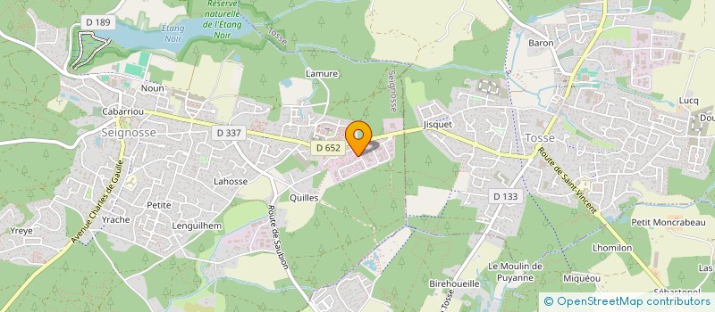 localisation de l'entreprise GENUFLEX  SEIGNOSSE