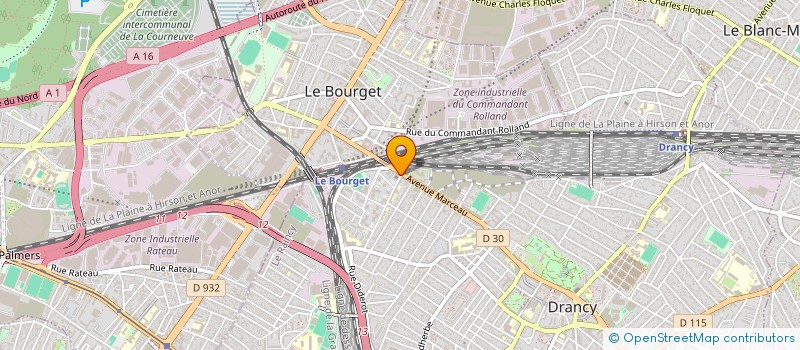 localisation de l'entreprise GENUS à DRANCY