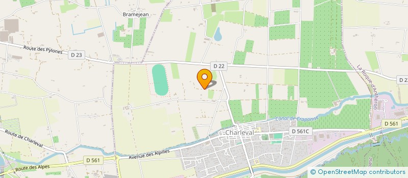 localisation de l'entreprise GENY  CHARLEVAL