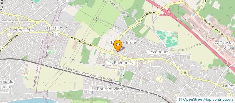 localisation de l'entreprise GENY  HERBLAY-SUR-SEINE