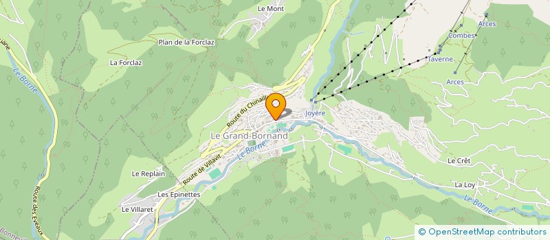 localisation de l'entreprise GENY à LE GRAND-BORNAND