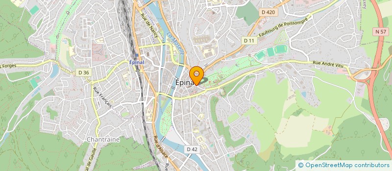 localisation de l'entreprise GENY COIFF  EPINAL