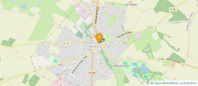 localisation de l'entreprise GENY CONDUITE  AUBIGNY-SUR-NERE