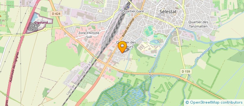 localisation de l'entreprise GENY DEVELOPPEMENT  SELESTAT