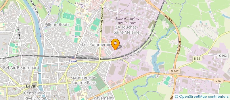localisation de l'entreprise GENY FORMATION à LAVAL