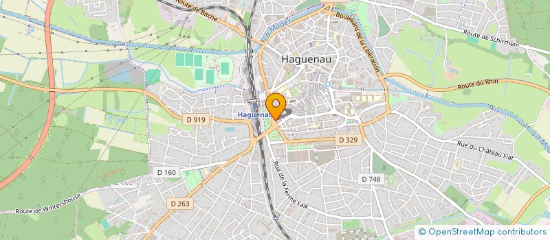 localisation de l'entreprise GENY INTERIM HAGUENAU à HAGUENAU