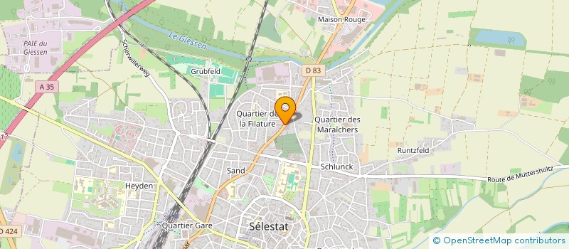 localisation de l'entreprise GENY INTERIM SELESTAT à SELESTAT