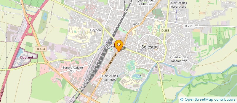 localisation de l'entreprise GENY PROS à SELESTAT