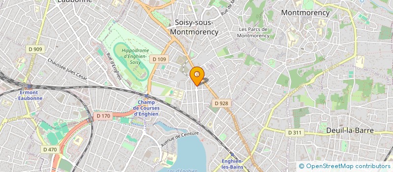 localisation de l'entreprise GENY TRANS à SOISY-SOUS-MONTMORENCY