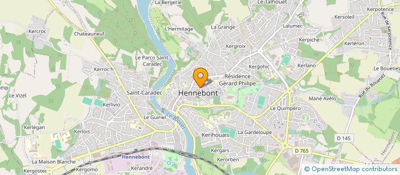 localisation de l'entreprise GEO 2H à HENNEBONT