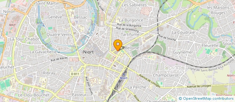localisation de l'entreprise GEO 3 D à NIORT