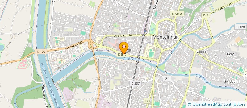 localisation de l'entreprise GEO  MONTELIMAR