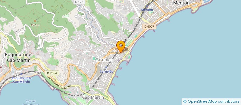 localisation de l'entreprise GEO 3M à ROQUEBRUNE CAP MARTIN