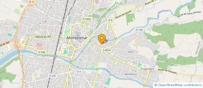 localisation de l'entreprise GEO à MONTELIMAR