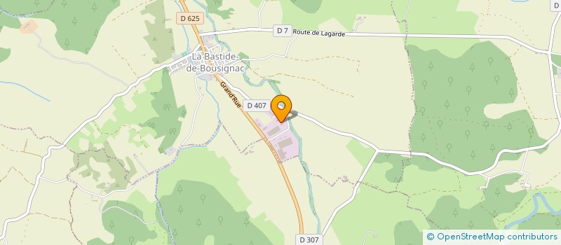 localisation de l'entreprise GEO BOIS à LA BASTIDE-DE-BOUSIGNAC