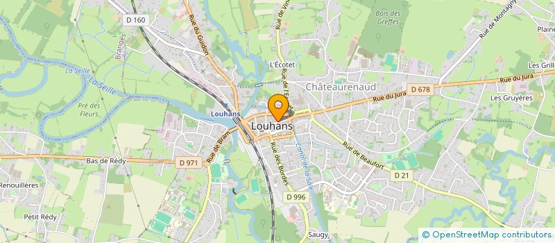 localisation de l'entreprise GEO COIFFURE LOUHANS à LOUHANS