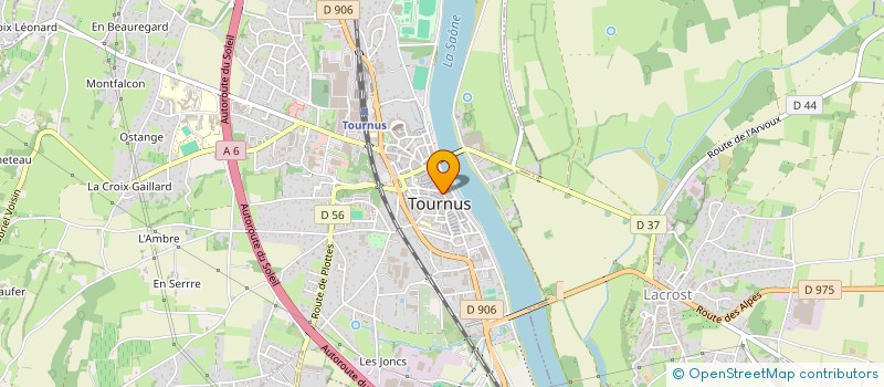 localisation de l'entreprise GEO COIFFURE TOURNUS à TOURNUS