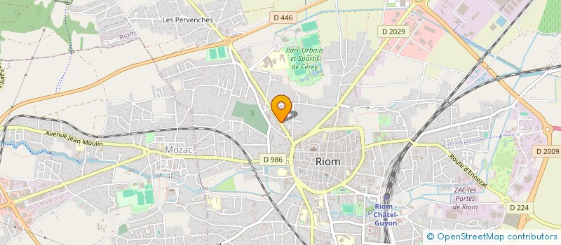 localisation de l'entreprise GEO CONCEPTION à RIOM