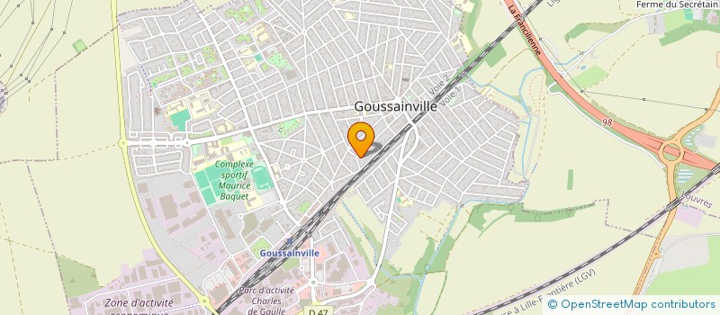 localisation de l'entreprise GEO CONSTRUCT à GOUSSAINVILLE