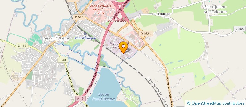 localisation de l'entreprise GEO'DIAGNOSTIC à PONT L'EVEQUE