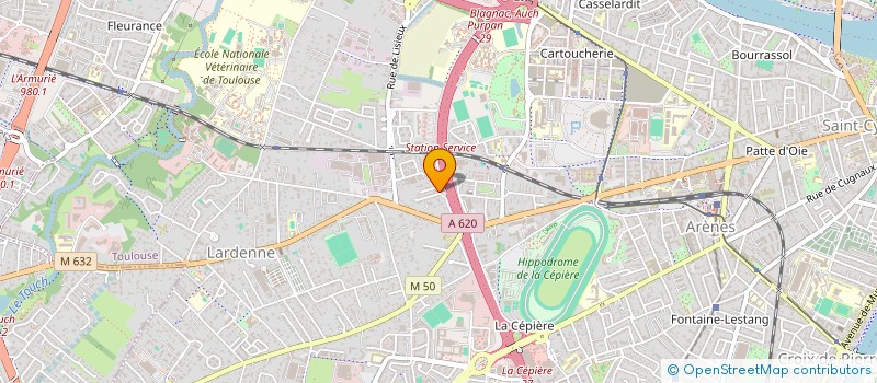 localisation de l'entreprise GEO ENVIRONNEMENT MENUISERIES à TOULOUSE