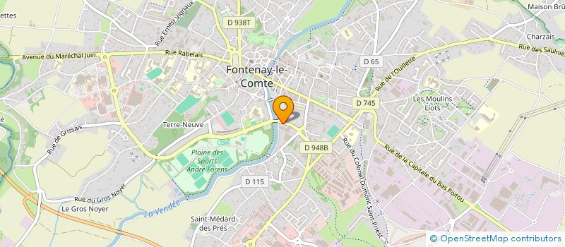 localisation de l'entreprise GEO FONTENAY SOCIETE DE PARTICIPATIONS FINANCIERES DE PROFESSIONS LIBERALES DE GEOMETRE-EXPERT à FONTENAY-LE-COMTE