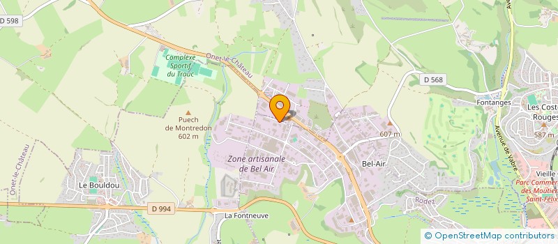 localisation de l'entreprise GEO-FRANCE  RODEZ