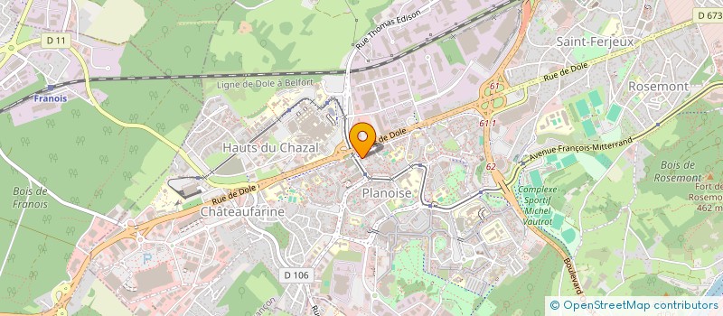 localisation de l'entreprise GEO FUTE à BESANCON