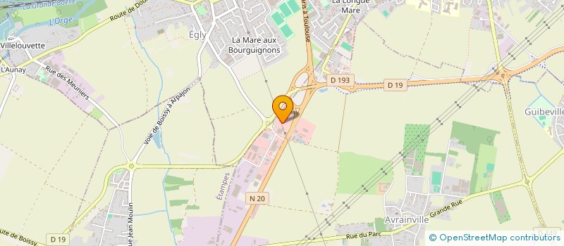 localisation de l'entreprise GEO-HUB à AVRAINVILLE