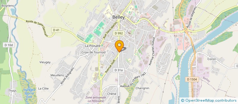 localisation de l'entreprise GEO IMMO  BELLEY