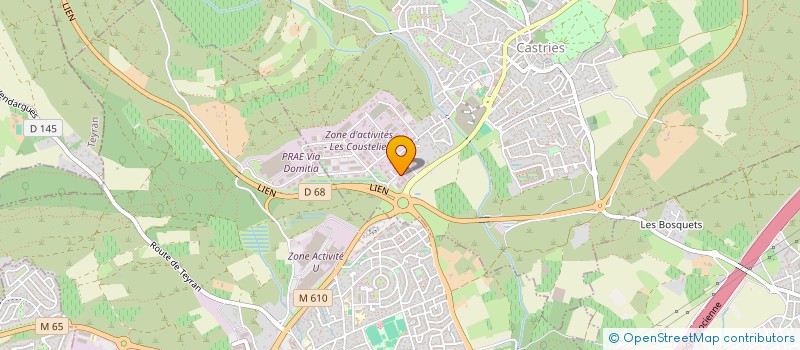 localisation de l'entreprise GEO-INFRA à SUSSARGUES