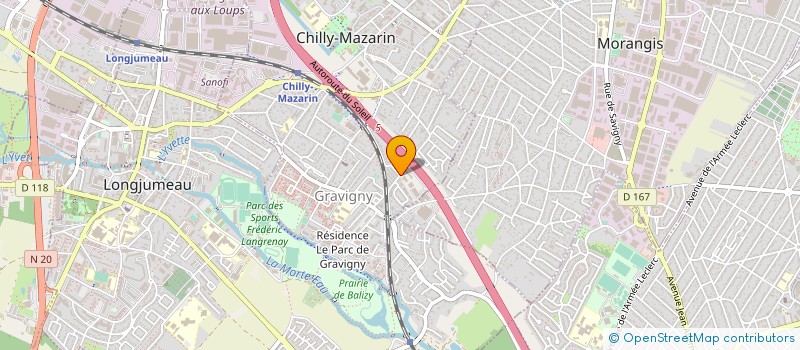 localisation de l'entreprise GEO LOGIQUE à CHILLY-MAZARIN