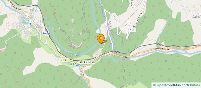 localisation de l'entreprise GEO NATURE- GEOMETRE- EXPERT  BRAUX
