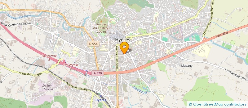 localisation de l'entreprise GEO PATRIMOINE à HYERES